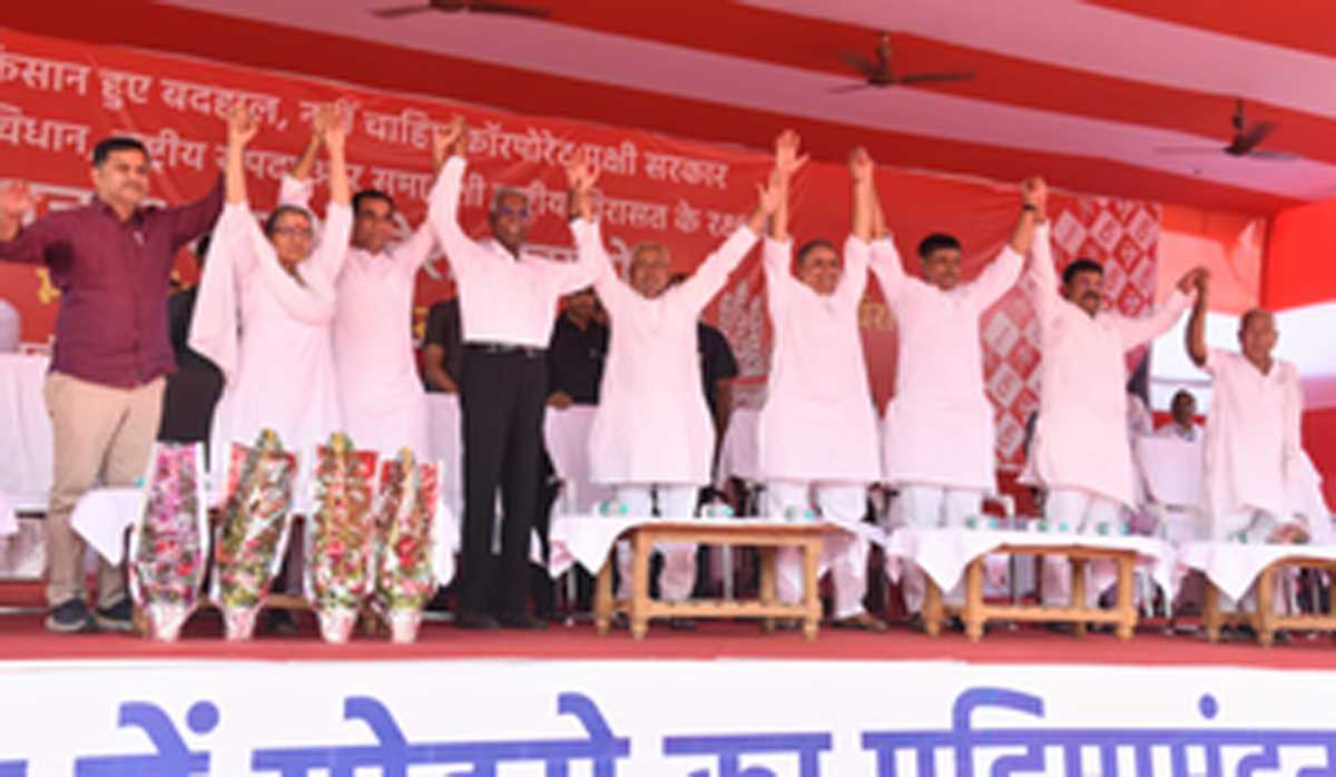 भाकपा की रैली में पहुंचे नीतीश-तेजस्वी, डी राजा ने 2024 में केंद्र से भाजपा को उखाड़ फेंकने का किया आह्वान